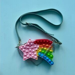Shooting Star Rainbow Pop It Bag